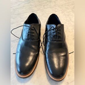 Men’s Steve Madden Black Leather Shoes, Size 9